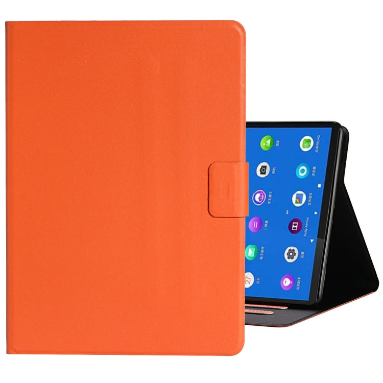 For Samsung Galaxy Tab A8 10.5 2021 Pure Color Leather Tablet Case(Orange) by bashfashion