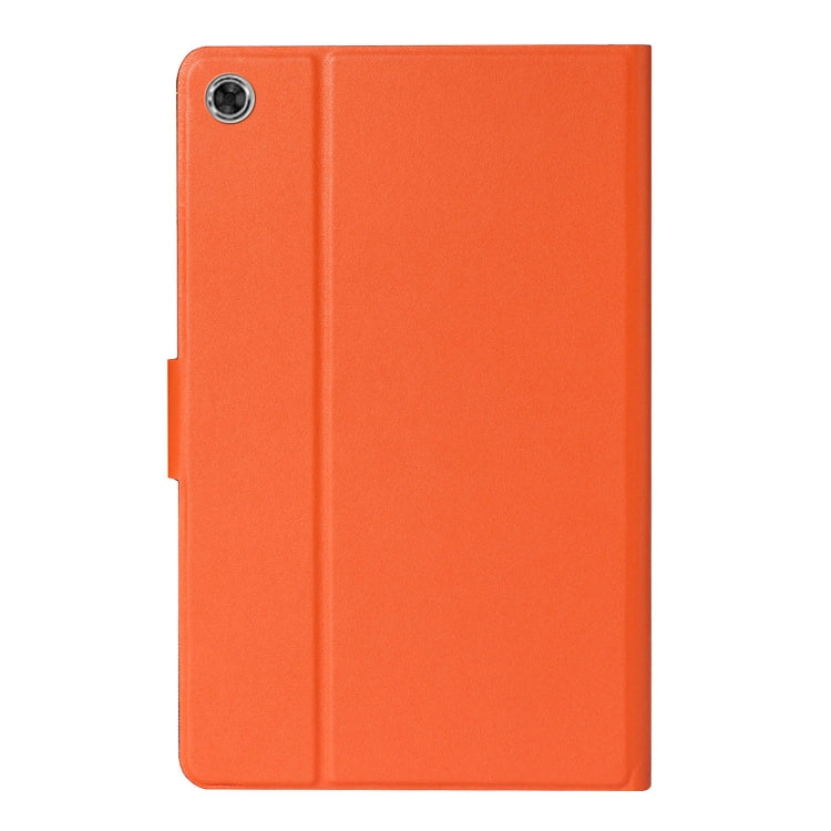 For Samsung Galaxy Tab A8 10.5 2021 Pure Color Leather Tablet Case(Orange) by bashfashion