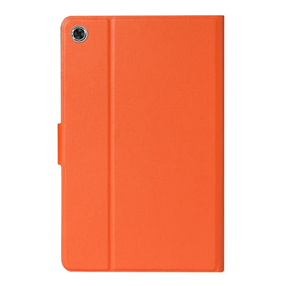 For Samsung Galaxy Tab A8 10.5 2021 Pure Color Leather Tablet Case(Orange) by bashfashion