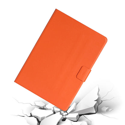 For Samsung Galaxy Tab A8 10.5 2021 Pure Color Leather Tablet Case(Orange) by bashfashion