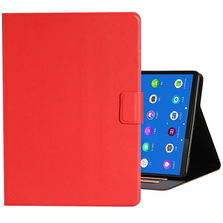 For Samsung Galaxy Tab A8 10.5 2021 Pure Color Leather Tablet Case(Red) by bashfashion