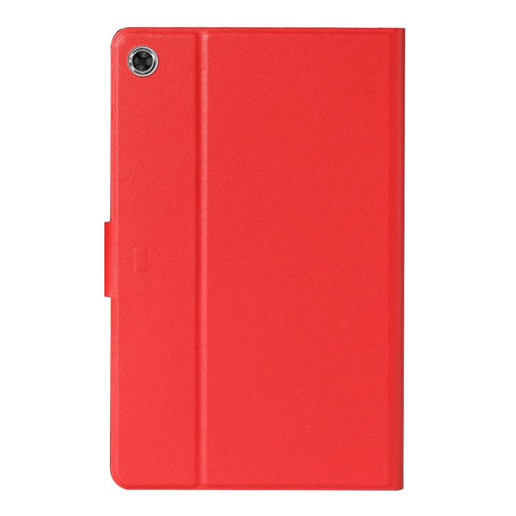 For Samsung Galaxy Tab A8 10.5 2021 Pure Color Leather Tablet Case(Red) by bashfashion