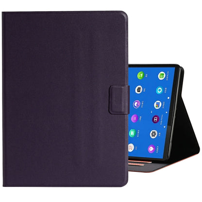 For Samsung Galaxy Tab A8 10.5 2021 Pure Color Leather Tablet Case(Purple) by bashfashion