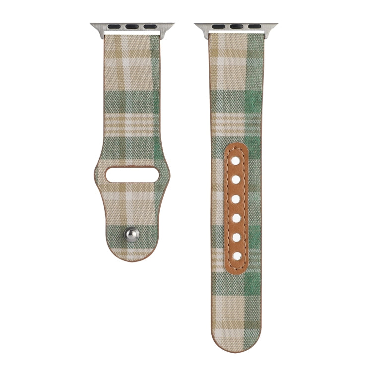 Cloth Texture Sports Leather Watch Band For Apple Watch Series 9&8&7 41mm / SE 3&SE 2&6&SE&5&4 40mm / 3&2&1 38mm(4) by bashfashion