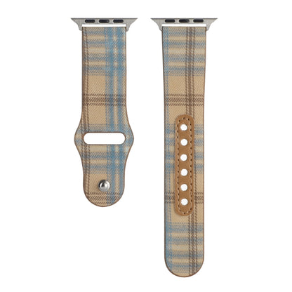 Cloth Texture Sports Leather Watch Band For Apple Watch Series 9&8&7 41mm / SE 3&SE 2&6&SE&5&4 40mm / 3&2&1 38mm(6) by bashfashion