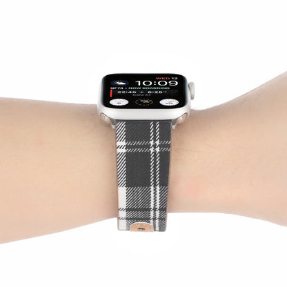 Cloth Texture Sports Leather Watch Band For Apple Watch Ultra 49mm&Watch Ultra 2 49mm / Series 9&8&7 45mm / SE 3&SE 2&6&SE&5&4 44mm / 3&2&1 42mm(1) by bashfashion