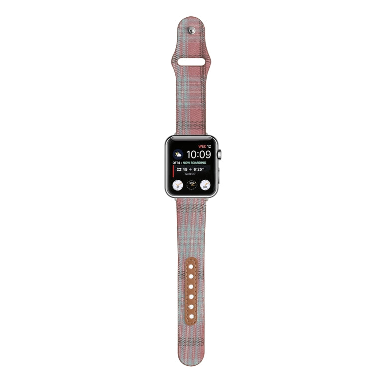 Cloth Texture Sports Leather Watch Band For Apple Watch Ultra 49mm&Watch Ultra 2 49mm / Series 9&8&7 45mm / SE 3&SE 2&6&SE&5&4 44mm / 3&2&1 42mm(3) by bashfashion