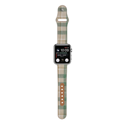 Cloth Texture Sports Leather Watch Band For Apple Watch Ultra 49mm&Watch Ultra 2 49mm / Series 9&8&7 45mm / SE 3&SE 2&6&SE&5&4 44mm / 3&2&1 42mm(4) by bashfashion