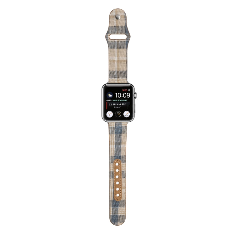 Cloth Texture Sports Leather Watch Band For Apple Watch Ultra 49mm&Watch Ultra 2 49mm / Series 9&8&7 45mm / SE 3&SE 2&6&SE&5&4 44mm / 3&2&1 42mm(5) by bashfashion