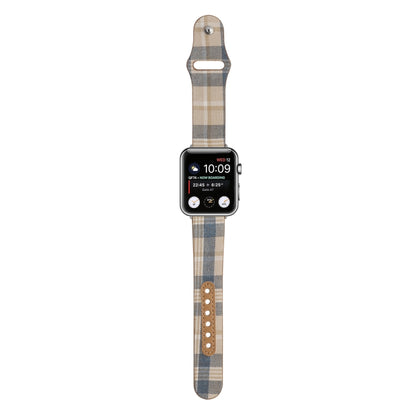 Cloth Texture Sports Leather Watch Band For Apple Watch Ultra 49mm&Watch Ultra 2 49mm / Series 9&8&7 45mm / SE 3&SE 2&6&SE&5&4 44mm / 3&2&1 42mm(5) by bashfashion
