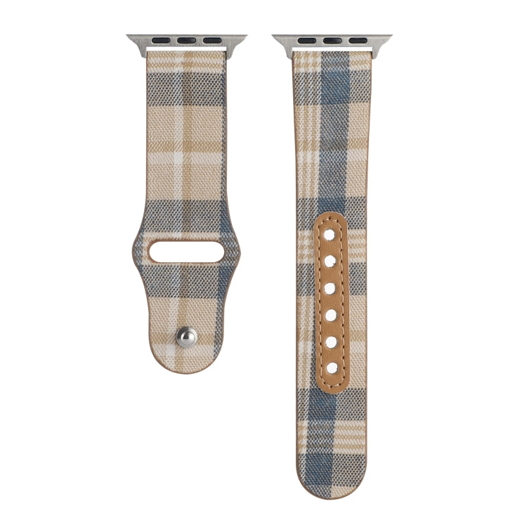 Cloth Texture Sports Leather Watch Band For Apple Watch Ultra 49mm&Watch Ultra 2 49mm / Series 9&8&7 45mm / SE 3&SE 2&6&SE&5&4 44mm / 3&2&1 42mm(5) by bashfashion