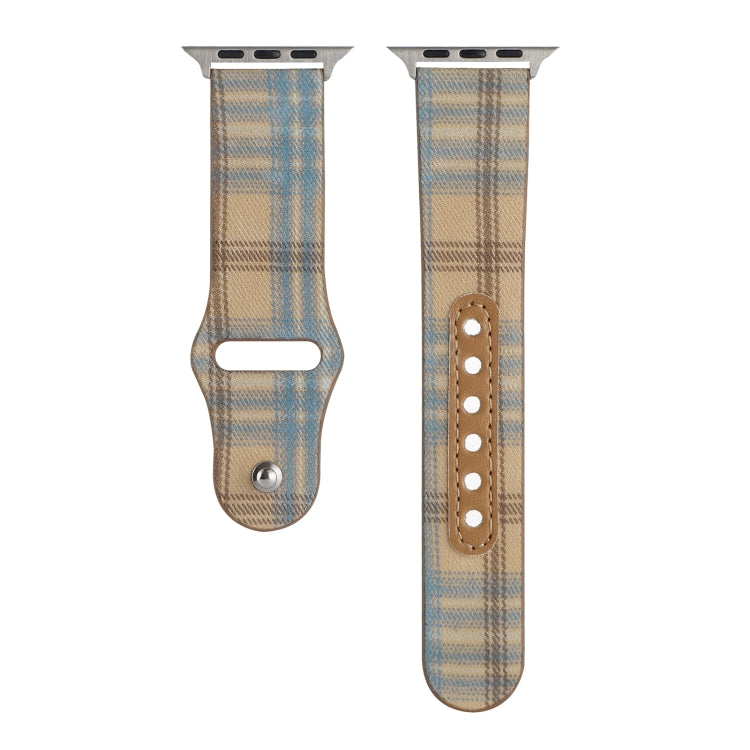 Cloth Texture Sports Leather Watch Band For Apple Watch Ultra 49mm&Watch Ultra 2 49mm / Series 9&8&7 45mm / SE 3&SE 2&6&SE&5&4 44mm / 3&2&1 42mm(6) by bashfashion