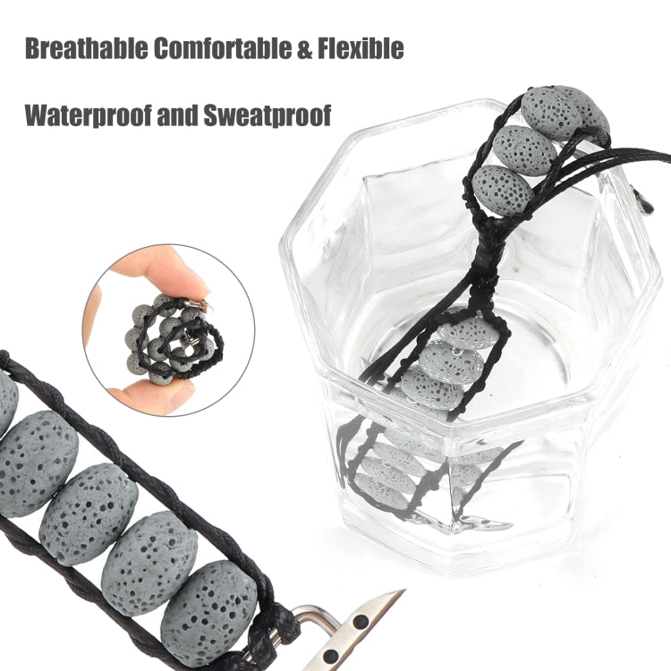 Volcanic Stone Watch Band For Apple Watch Series 9&8&7 41mm / SE 3&SE 2&6&SE&5&4 40mm / 3&2&1 38mm(Grey) by bashfashion