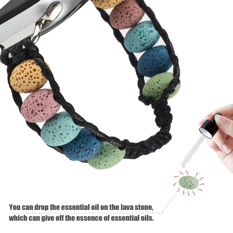 Volcanic Stone Watch Band For Apple Watch Ultra 49mm&Watch Ultra 2 49mm / Series 9&8&7 45mm / SE 3&SE 2&6&SE&5&4 44mm / 3&2&1 42mm(Multicolour) by bashfashion