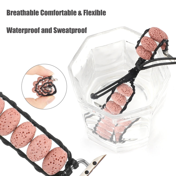 Volcanic Stone Watch Band For Apple Watch Ultra 49mm&Watch Ultra 2 49mm / Series 9&8&7 45mm / SE 3&SE 2&6&SE&5&4 44mm / 3&2&1 42mm(Pink) by bashfashion