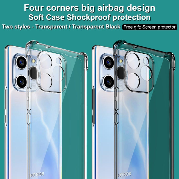 For Honor 60 SE IMAK All-inclusive Shockproof Airbag TPU Phone Case with Screen Protector(Transparent) by imak