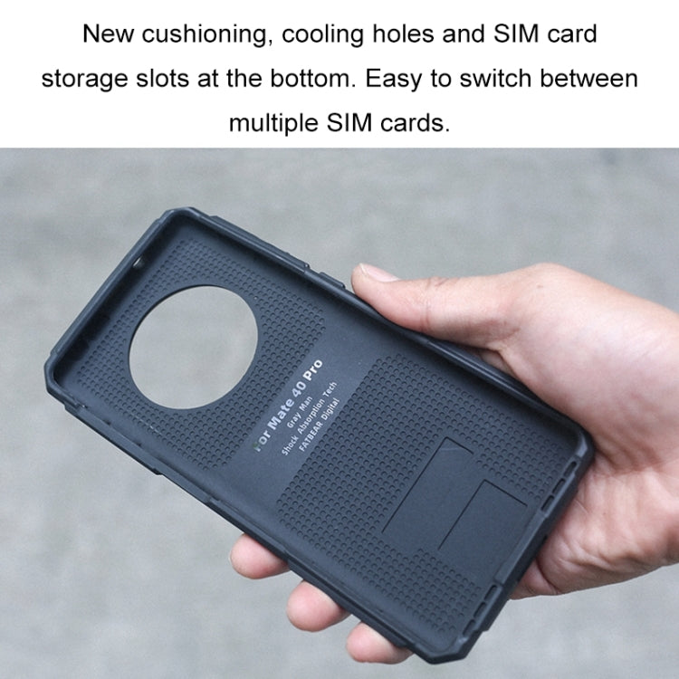 For Huawei Mate 40 Pro FATBEAR Graphene Cooling Shockproof Case(Black) by FATBEAR