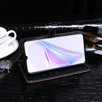 For Huawei Nzone S7 5G idewei Crocodile Texture Leather Phone Case(Dark Blue) by idewei