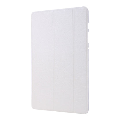 For Samsung Galaxy Tab S8 / Tab S7 Silk Texture Flip Leather Tablet Case(White) by bashfashion