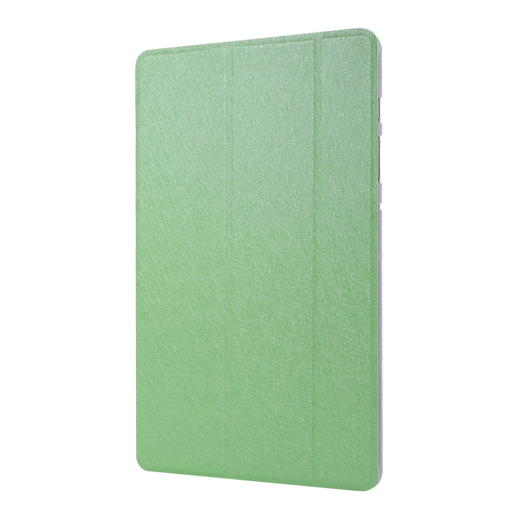 For Samsung Galaxy Tab S8 / Tab S7 Silk Texture Flip Leather Tablet Case(Green) by bashfashion