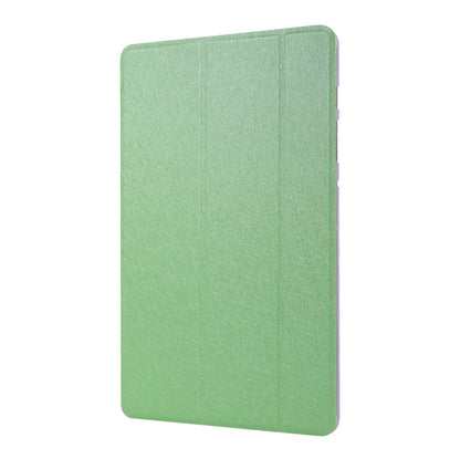 For Samsung Galaxy Tab S8 / Tab S7 Silk Texture Flip Leather Tablet Case(Green) by bashfashion