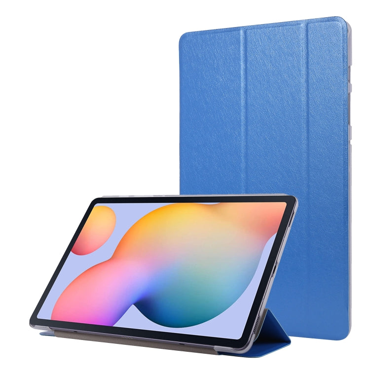 For Samsung Galaxy Tab S8 / Tab S7 Silk Texture Flip Leather Tablet Case(Blue) by bashfashion