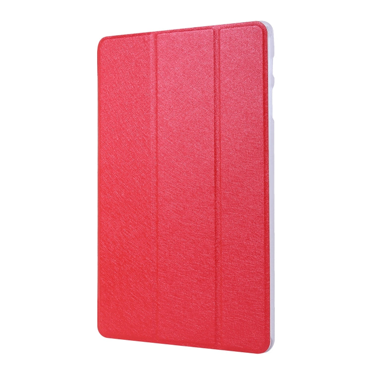 For Samsung Galaxy Tab S8 / Tab S7 Silk Texture Flip Leather Tablet Case(Red) by bashfashion