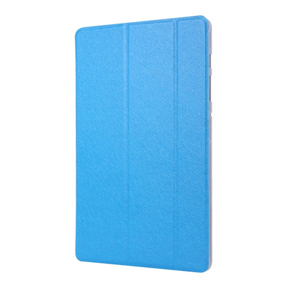 For Samsung Galaxy Tab S8+ / Tab S7+ Silk Texture Flip Leather Tablet Case(Sky Blue) by bashfashion