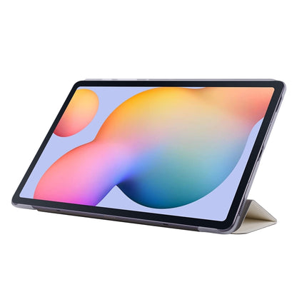 For Samsung Galaxy Tab S8+ / Tab S7+ Silk Texture Flip Leather Tablet Case(White) by bashfashion