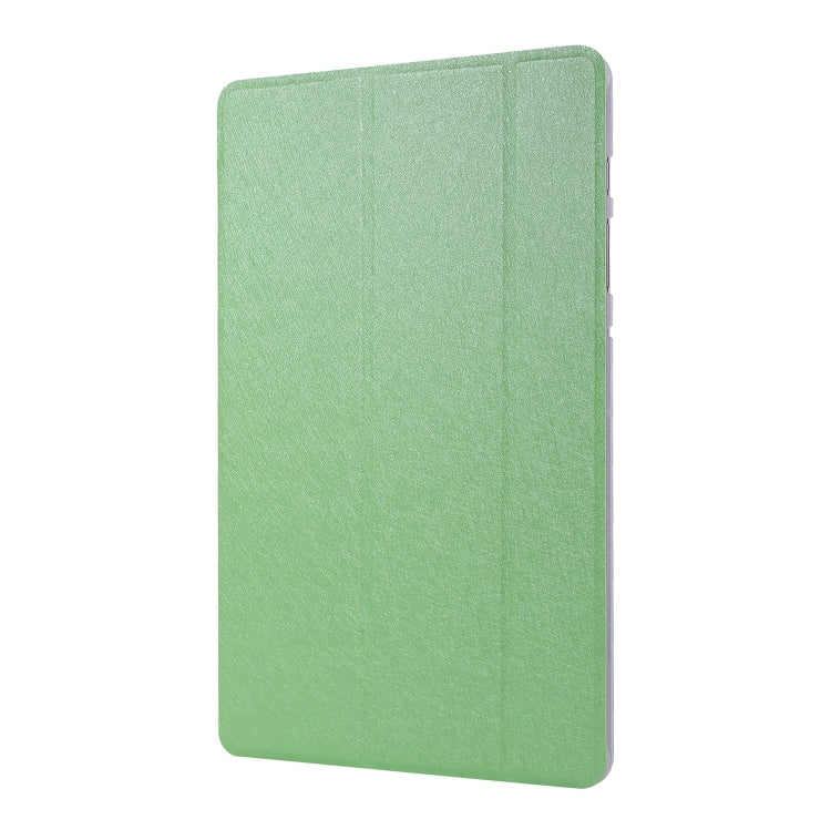 For Samsung Galaxy Tab S8+ / Tab S7+ Silk Texture Flip Leather Tablet Case(Green) by bashfashion