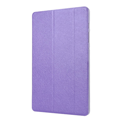 For Samsung Galaxy Tab S8+ / Tab S7+ Silk Texture Flip Leather Tablet Case(Light Purple) by bashfashion
