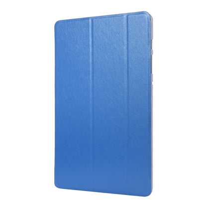 For Samsung Galaxy Tab S8+ / Tab S7+ Silk Texture Flip Leather Tablet Case(Blue) by bashfashion
