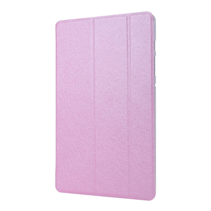 For Samsung Galaxy Tab S8+ / Tab S7+ Silk Texture Flip Leather Tablet Case(Pink) by bashfashion