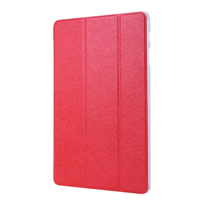 For Samsung Galaxy Tab S8+ / Tab S7+ Silk Texture Flip Leather Tablet Case(Red) by bashfashion