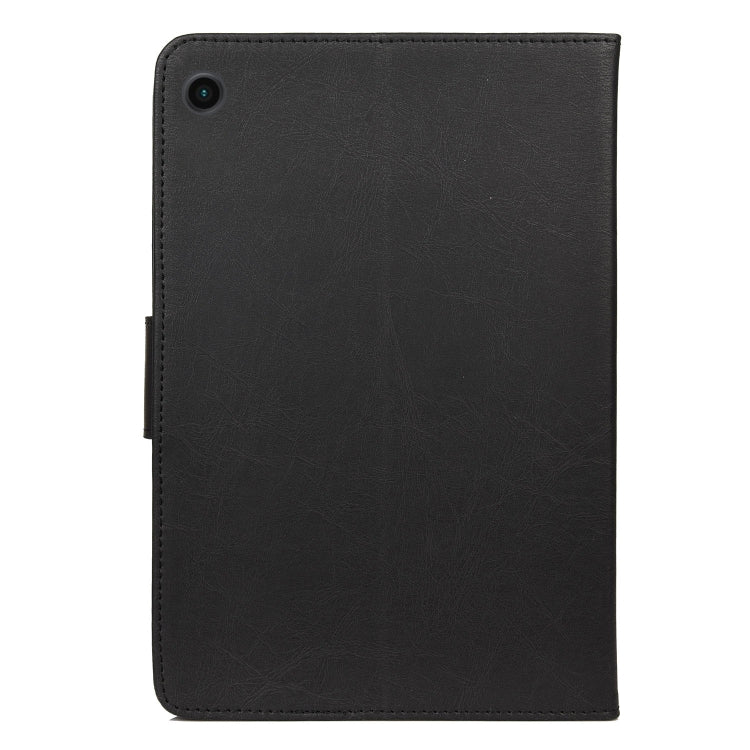 For Samsung Galaxy Tab A8 10.5 2021 X200 / X205 Butterfly Flower Embossing Pattern Leather Tablet Case(Black) by bashfashion