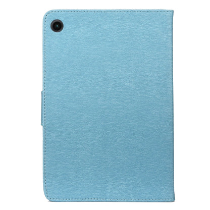 For Samsung Galaxy Tab A8 10.5 2021 X200 / X205 Butterfly Flower Embossing Pattern Leather Tablet Case(Blue) by bashfashion