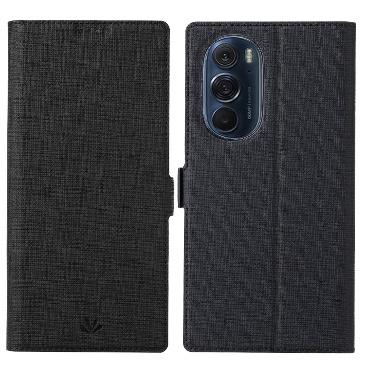 For Motorola Moto Edge X30 ViLi K Series Magnetic Buckle Leather Phone Case(Black) by ViLi