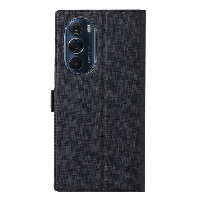 For Motorola Moto Edge X30 ViLi K Series Magnetic Buckle Leather Phone Case(Black) by ViLi