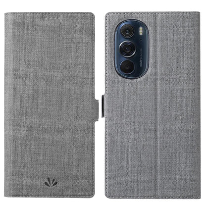 For Motorola Moto Edge X30 ViLi K Series Magnetic Buckle Leather Phone Case(Grey) by ViLi