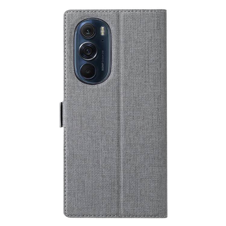 For Motorola Moto Edge X30 ViLi K Series Magnetic Buckle Leather Phone Case(Grey) by ViLi