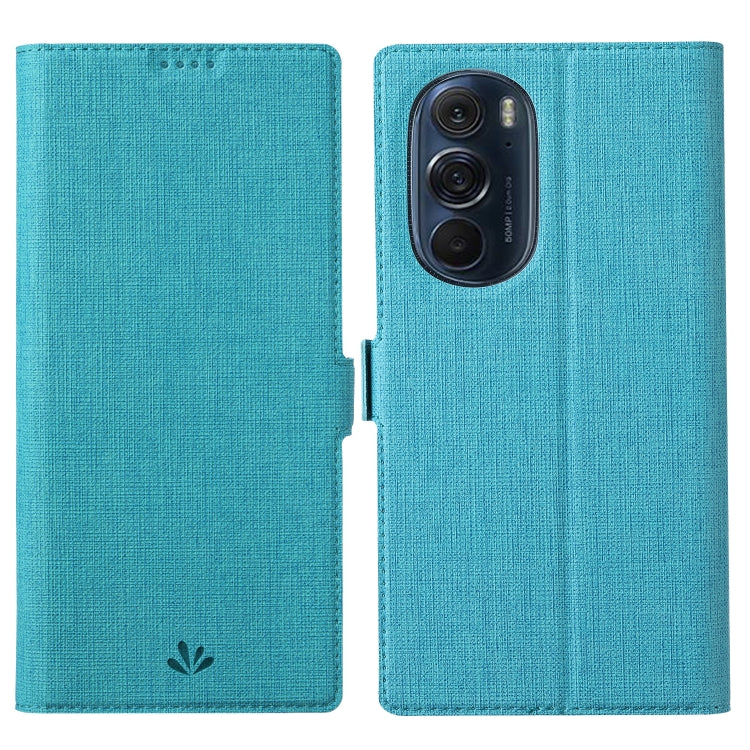 For Motorola Moto Edge X30 ViLi K Series Magnetic Buckle Leather Phone Case(Blue) by ViLi