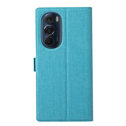 For Motorola Moto Edge X30 ViLi K Series Magnetic Buckle Leather Phone Case(Blue) by ViLi
