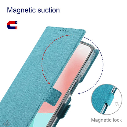 For Motorola Moto Edge X30 ViLi K Series Magnetic Buckle Leather Phone Case(Blue) by ViLi