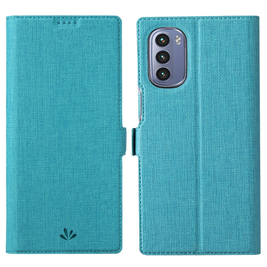 For Motorola Moto G Stylus 2022 ViLi K Series Magnetic Buckle Leather Phone Case(Blue) by ViLi