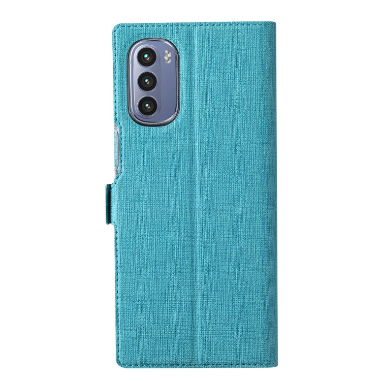 For Motorola Moto G Stylus 2022 ViLi K Series Magnetic Buckle Leather Phone Case(Blue) by ViLi