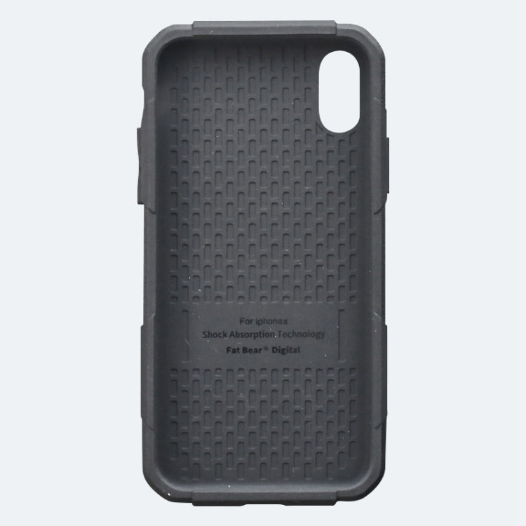 For iPhone X / XS FATBEAR Armor Shockproof Cooling Case(Black) by FATBEAR