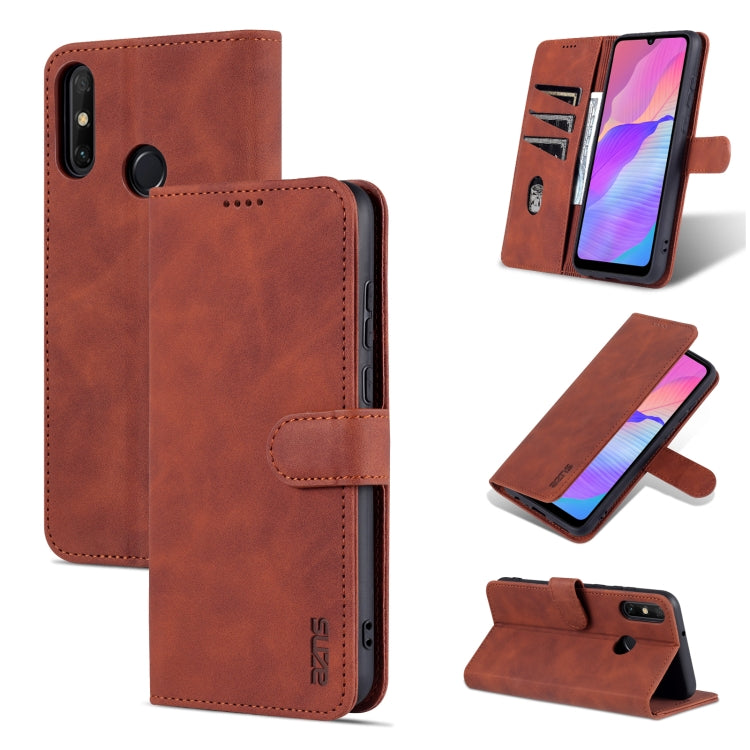 For Huawei Enjoy 20e AZNS Skin Feel Calf Texture Horizontal Flip Leather Phone Case(Brown) by AZNS