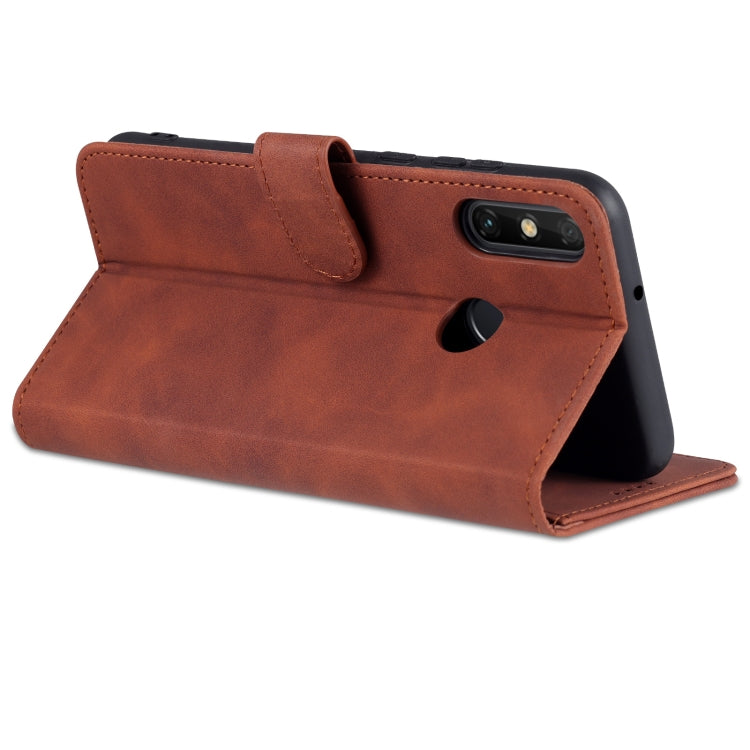 For Huawei Enjoy 20e AZNS Skin Feel Calf Texture Horizontal Flip Leather Phone Case(Brown) by AZNS