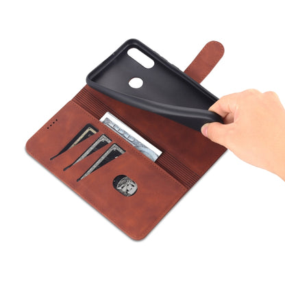 For Huawei Enjoy 20e AZNS Skin Feel Calf Texture Horizontal Flip Leather Phone Case(Brown) by AZNS