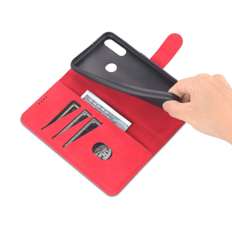 For Huawei Enjoy 20e AZNS Skin Feel Calf Texture Horizontal Flip Leather Phone Case(Red) by AZNS